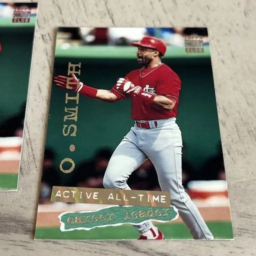1994 Stadium Club #541 Ozzie Smith - Lot of 4 Regular + 1 Gold Version (Rare)
